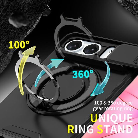 Camslide Stand etui, iPhone Duo, črn