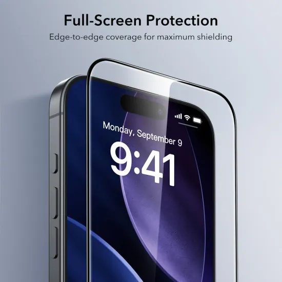 ESR Σκληρυμένο Γυαλί UltraFit, iPhone 16 Pro / 17, 2 τεμάχια
