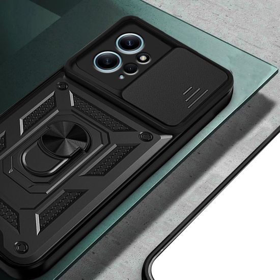 Techsuit CamShield, Xiaomi Redmi Note 12 4G, μαύρο