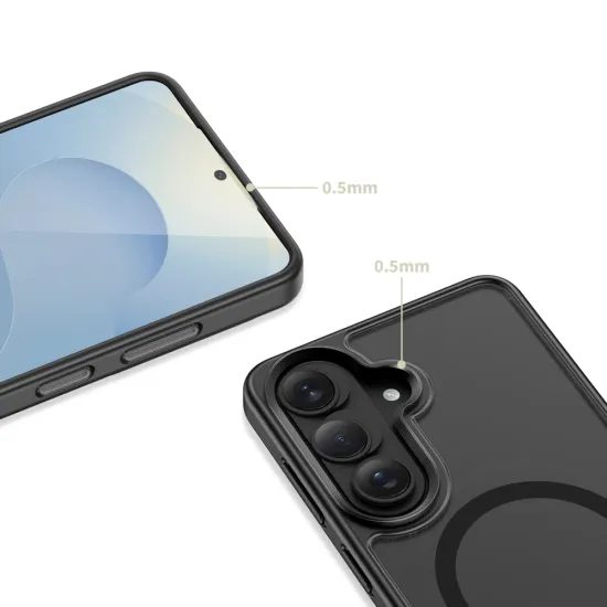 Tech-Protect MagRack MagSafe Schutzhülle für Samsung Galaxy S26 Plus - Mit Kickstand und MagSafe - Schwarz Matt