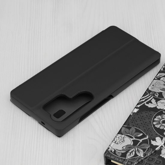 Eco Leather View Case, Samsung Galaxy S25 Ultra, černé