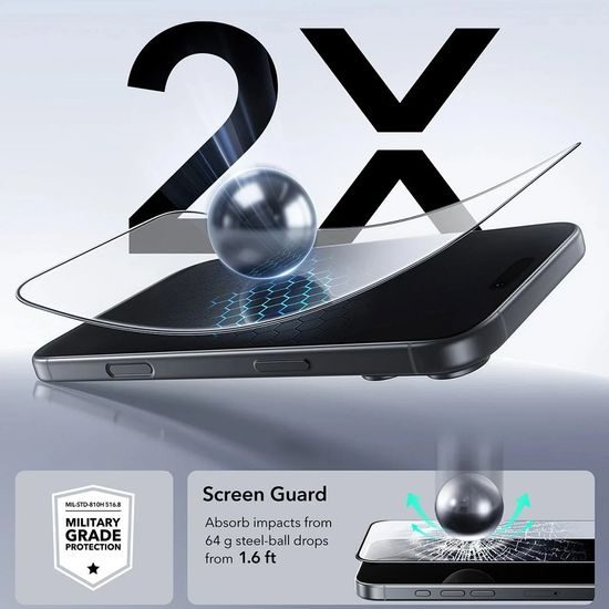 ESR Σκληρυμένο Γυαλί UltraFit, iPhone 17 Pro, 3 τεμάχια