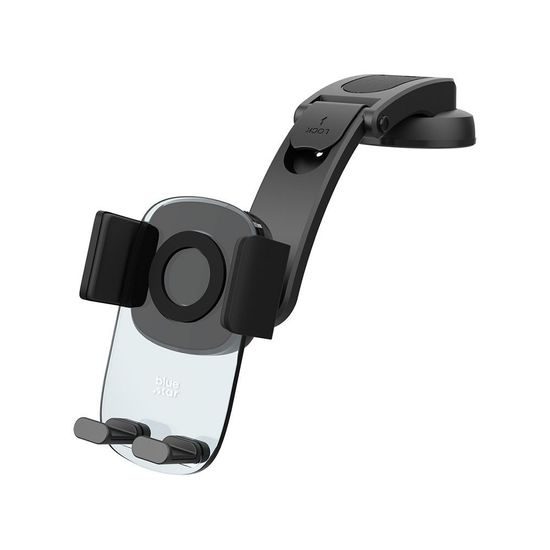 BlueStar Long Neck Crystal suport pentru bord / geam, negru