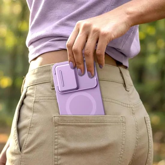 Tech-Protect Kevlar Aura MagSafe maska, Samsung Galaxy A57, ljubičasta