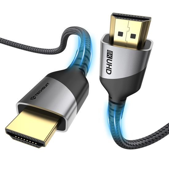 Techsuit Prémiový videokabel NexusVision Pro (CX3) HDMI - HDMI 2.1, 2 m, šedý