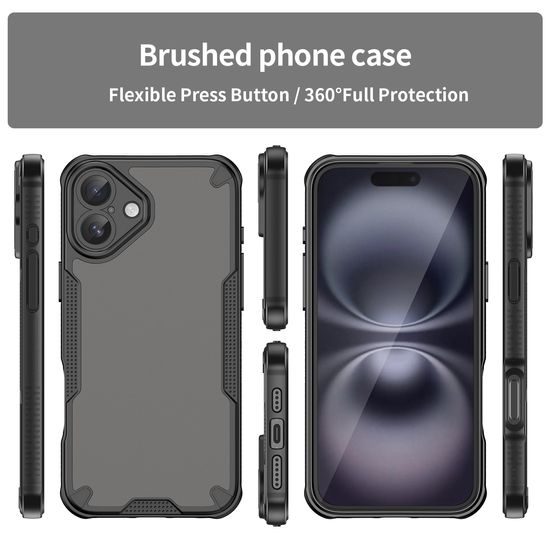 ArmorShield Hybrid Case, iPhone 16 Plus, μαύρο