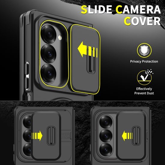 Camslide Stand obal, Samsung Galaxy Z Fold 6, čierny