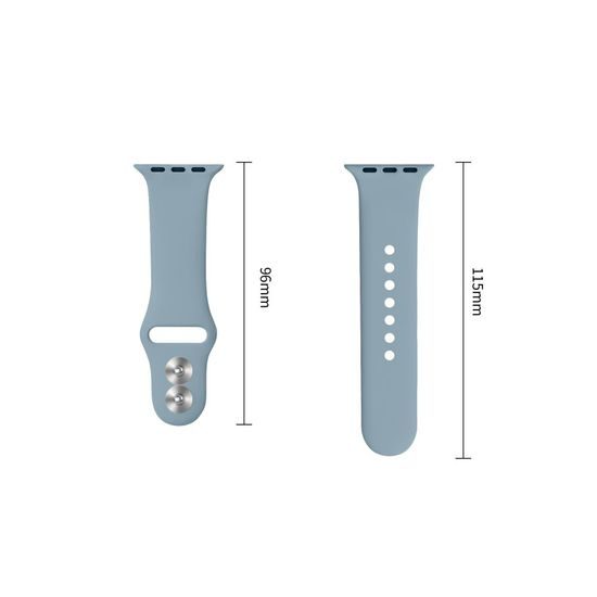 Tech-Protect Silicone rihm Apple Watch 8 / 9 / 10 / 11 / 12 / SE / Ultra (40 / 41 / 42 mm) – teksasinine