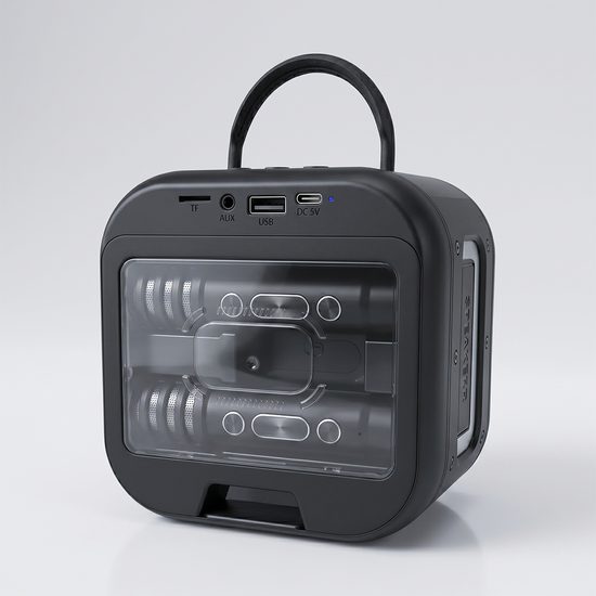 Blavec WS-09 Bærbar karaoke sæt med 2 mikrofoner, 10 W, sort