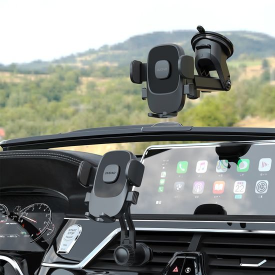 Dudao F2N+ suport auto cu ventuză 360°, negru