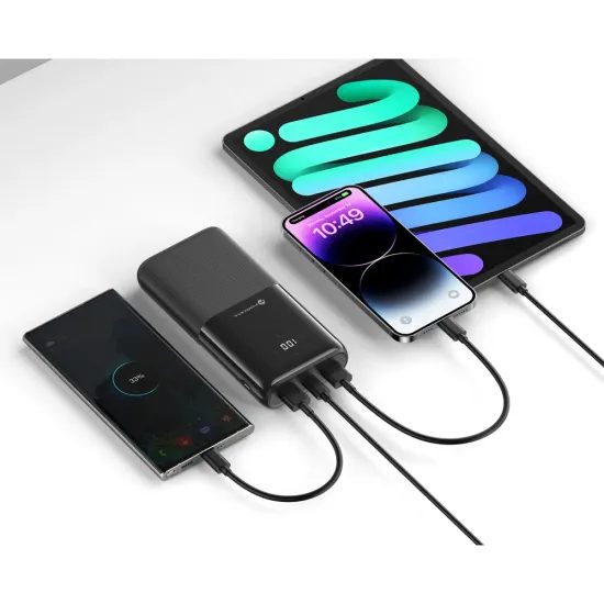 Forcell F-Energy P20k1 Power Bank PD 20W, QC 20000mAh, μαύρο