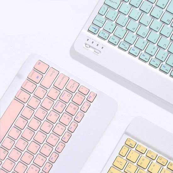 Hülle mit Bluetooth-Tastatur für Xiaomi Pad 5 / 5 Pro, rosa