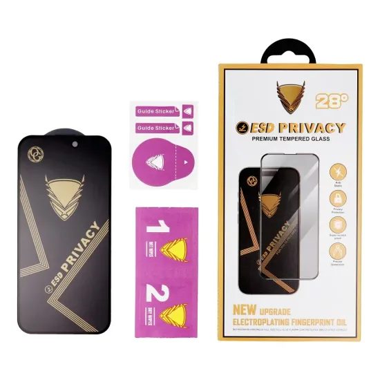 Tvrzené sklo OG Premium Privacy Glass, Xiaomi Redmi Note 14 4G / Redmi Note 14 5G, černé