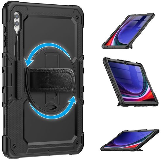 Tech-Protect Solid360 Samsung Galaxy Tab S9 PLUS 12.4" (X810 / X816B), fekete