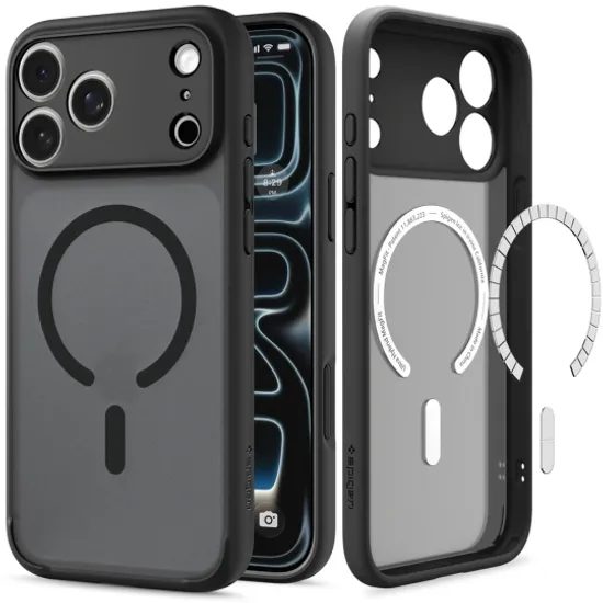Spigen Ultra Hybrid Mag s MagSafe, iPhone 17 Pro / 18 Pro, čierny
