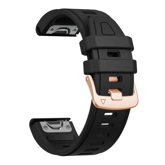 Tech-Protect Silicone remienok, Garmin Fenix 5S / 5S Plus / 6S / 6S Pro / 7S / 8 / 9 / 9 Pro (43 mm), čierny
