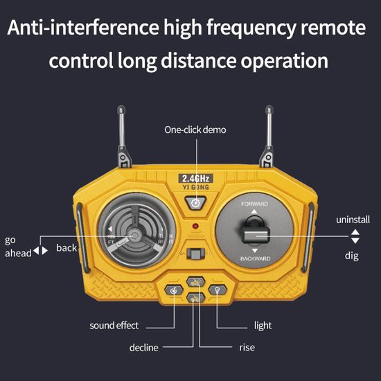 RC Φορτωτής 1:20 2.4GHz κατασκευαστικό μηχάνημα με μεταλλικό κουβά