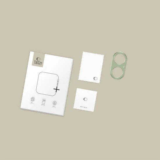 Tech-Protect Camalloy Fit+, προστατευτικό κάλυμμα κάμερας, iPhone 17, πράσινο