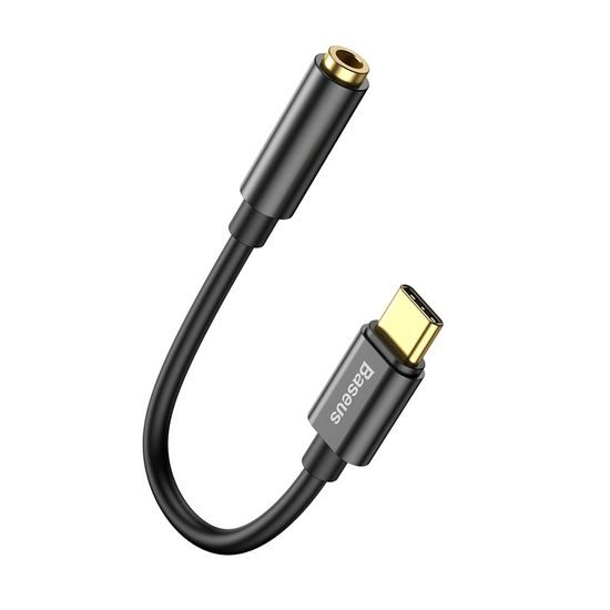 Baseus Adaptér USB-C - Jack 3,5 mm, čierny (CATL54-01)