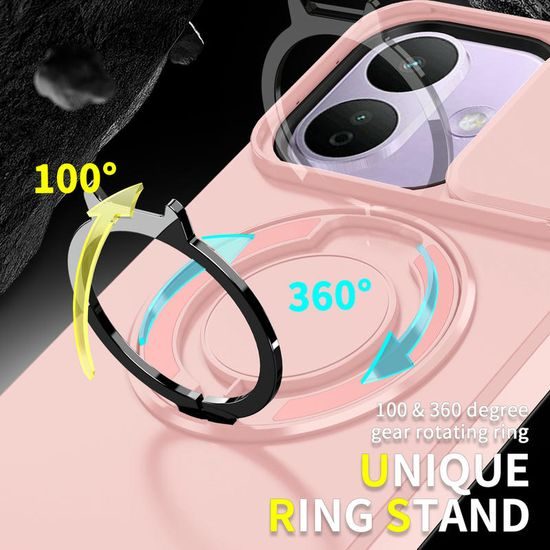 Camslide Stand obal, Xiaomi Redmi Note 17 Pro 5G / Note 17 Pro Max 5G, růžový