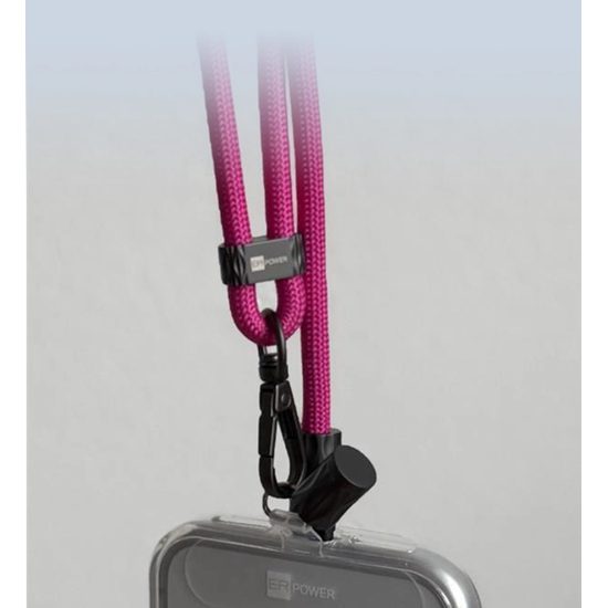 ERPOWER Snake Lanyard Datablocker kabel USB-C - USB-C, 240W 1,5m, růžový