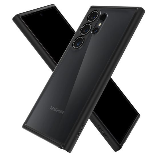 Spigen Ultra hibrid mobil tok, Samsung Galaxy S24 Ultra, fekete