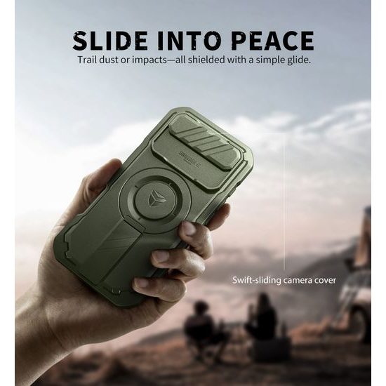 Dexnor MagSafe 360 Kickstand Camprotector θήκη iPhone Air, πράσινη