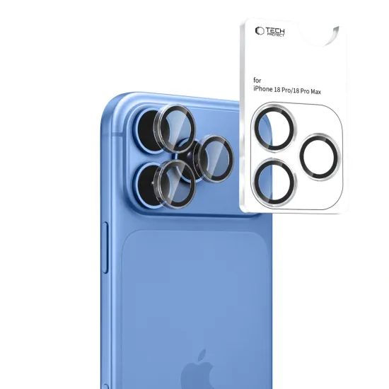 Tech-Protect Camring Fit+ kaamera kaitseklaas iPhone 18 Pro / 18 Pro Max – läbipaistev