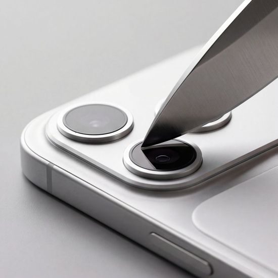 iPhone 18 Pro kaamera kaitseklaas – Tech-Protect CamFull Fit+ – hõbedane