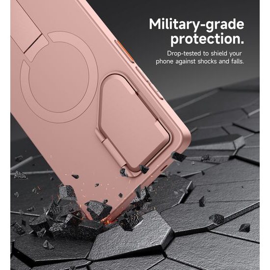 Suritch MagSafe Kickstand Camprotector θήκη Samsung Galaxy S25 Ultra, ροζ
