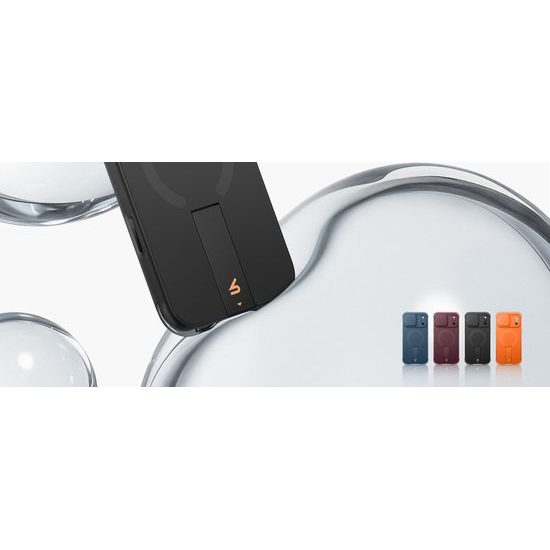 Husă Suritch AirBounce Bumper MagSafe Kickstand CamProtector, iPhone 17 Pro Max / 18 Pro Max, negru