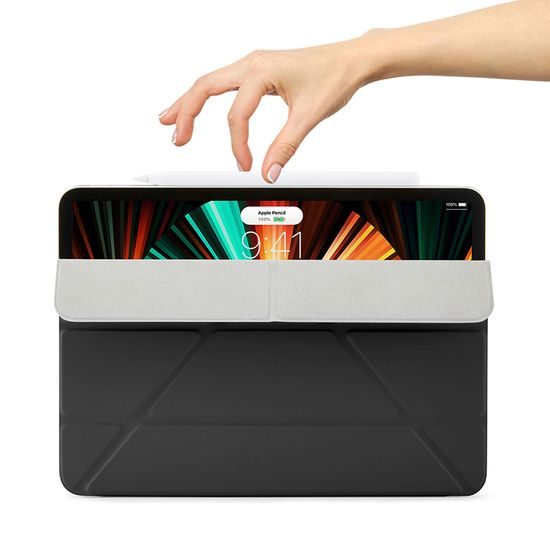 Θήκη Pipetto Origami Folio, Apple iPad Pro 12.9, 2018 / 2020 / 2021 / 2022, iPad Air 13 2024 / 2025, μαύρη