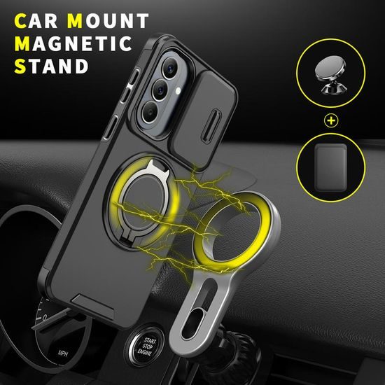 Husă Camslide Stand, Samsung Galaxy A57, negru