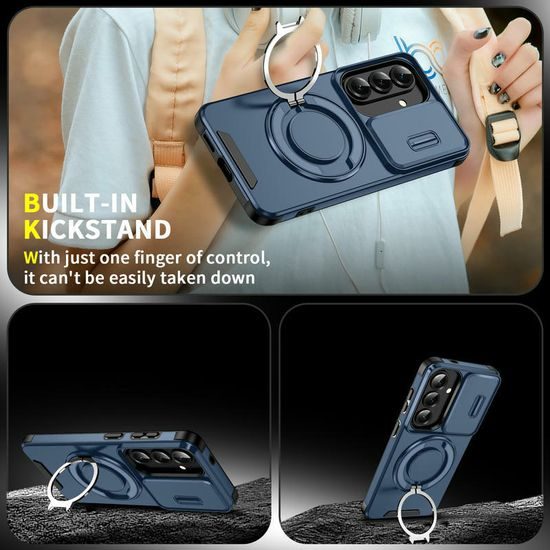 Camslide Stand obal, Samsung Galaxy S26, modrý