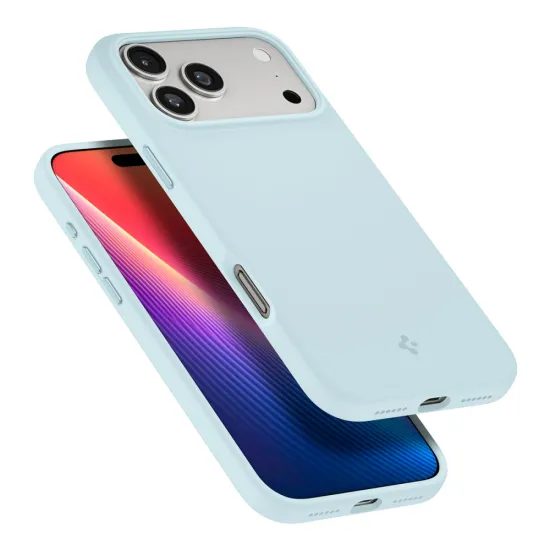 Spigen Silicone Fit Mag MagSafe, iPhone 17 Pro Max, ανοιχτό μπλε