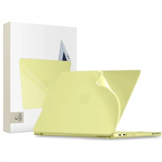 MacBook Neo 13 2026 dėklas – Tech-Protect SoftShell – geltona