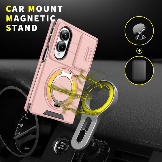 Husă Camslide Stand, Samsung Galaxy Z Fold 8, roz