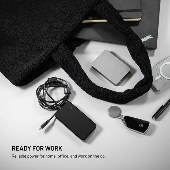 FIXED GaN töltőadapter notebookhoz, USB-C, PD 3.0, 100W, fekete
