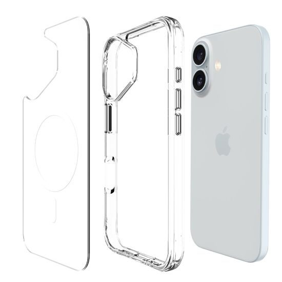 JP MagFit MagSafe θήκη με πιστοποίηση 3M SGS, iPhone 17, διάφανη