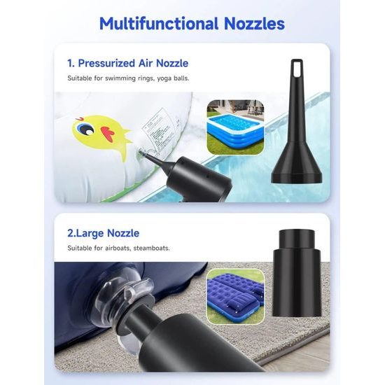 Luftkompressor Air Duster 2in1 zum Reinigen und Saugen