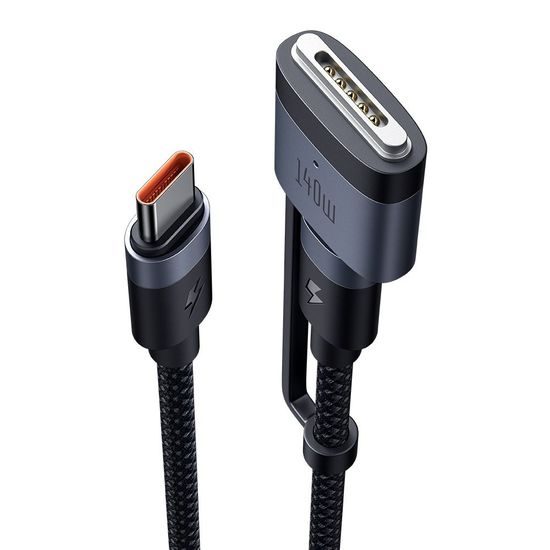 Mcdodo 2σε1 καλώδιο δεδομένων (CA-0140) USB-C - USB-C + MagSafe 3, 240W, LED ένδειξη, 2 m, μαύρο