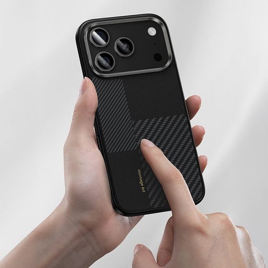 Benks Montage Magnetic Armor Pro Kevlar obal Metal Frame, iPhone 17, černý