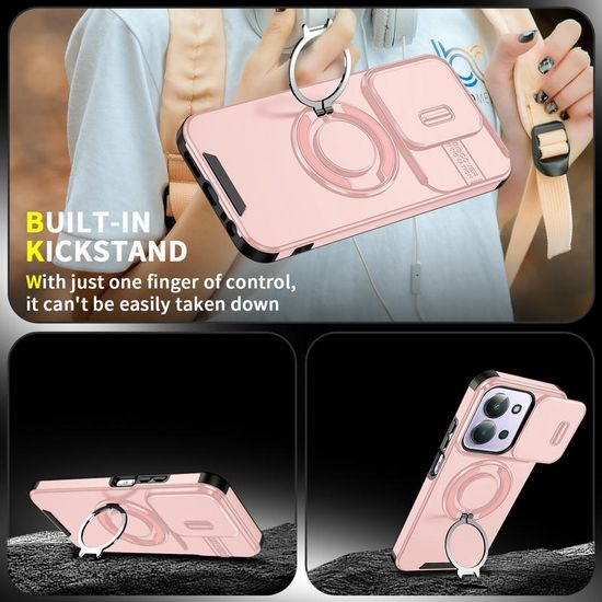 Camslide Stand Hülle, Xiaomi Redmi 15C, rosa