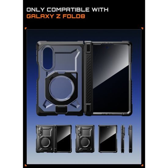 Supcase UB Grip Mag MagSafe Privacy, Samsung Galaxy Z Fold 8, čierny