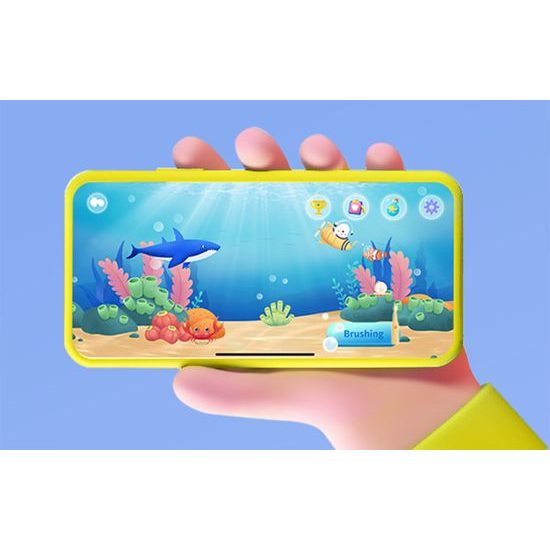 Bitvae BVK7S Ηχητική Οδοντόβουρτσα με Εφαρμογή για Παιδιά, Σετ Ακροφυσίων, Ροζ