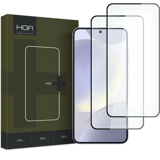 Hofi Pro+ edzett üveg, Samsung Galaxy S24, 2 db, fekete