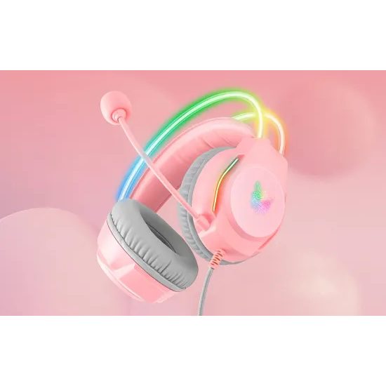 Onikuma X26 Gaming slušalke, roza