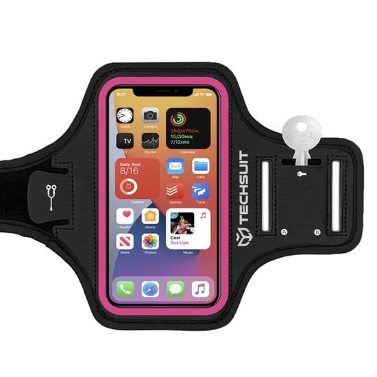 Techsuit TH20 Αθλητική Θήκη με Velcro, έως 6,8", Ροζ