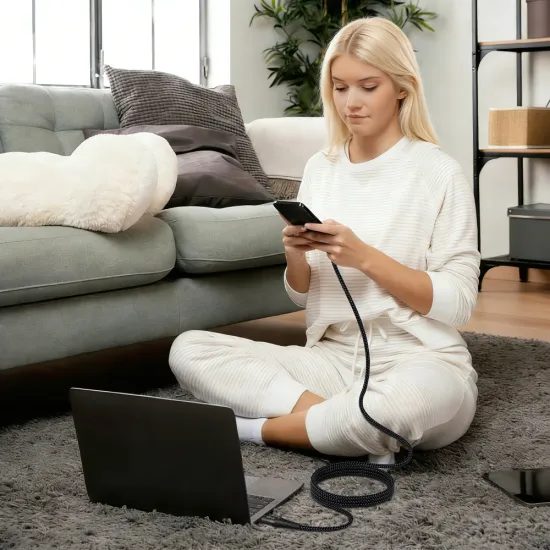 Tech-Protect UB11T UltraBoost kábel USB-C, PD240W/QC3.0, 2m, fekete