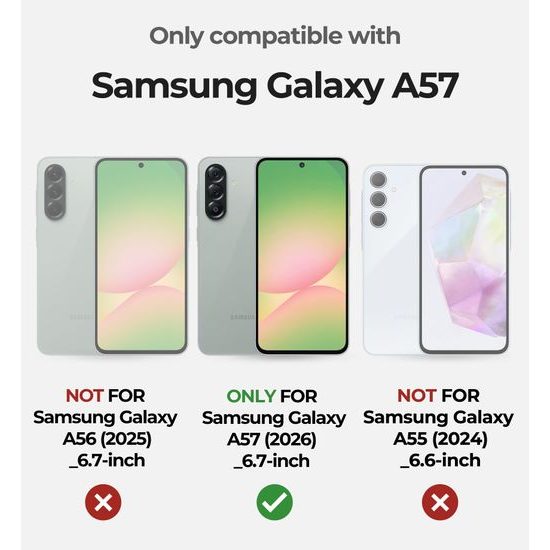 Dexnor 360 Kickstand Camprotector tok Samsung Galaxy A57, lila
